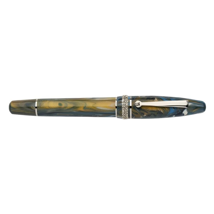 Maiora Ogiva Golden Age Fountain Pen - Wind - Palladium Trim - Medium