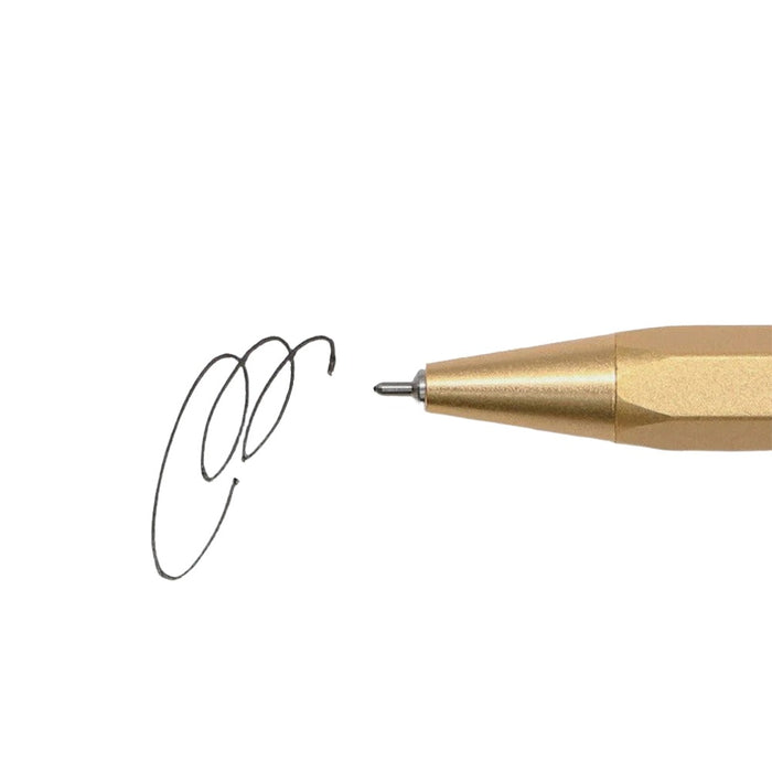 Mark's Tokyo Edge Gel Brass Ballpoint Pen - tous les jours - Gold