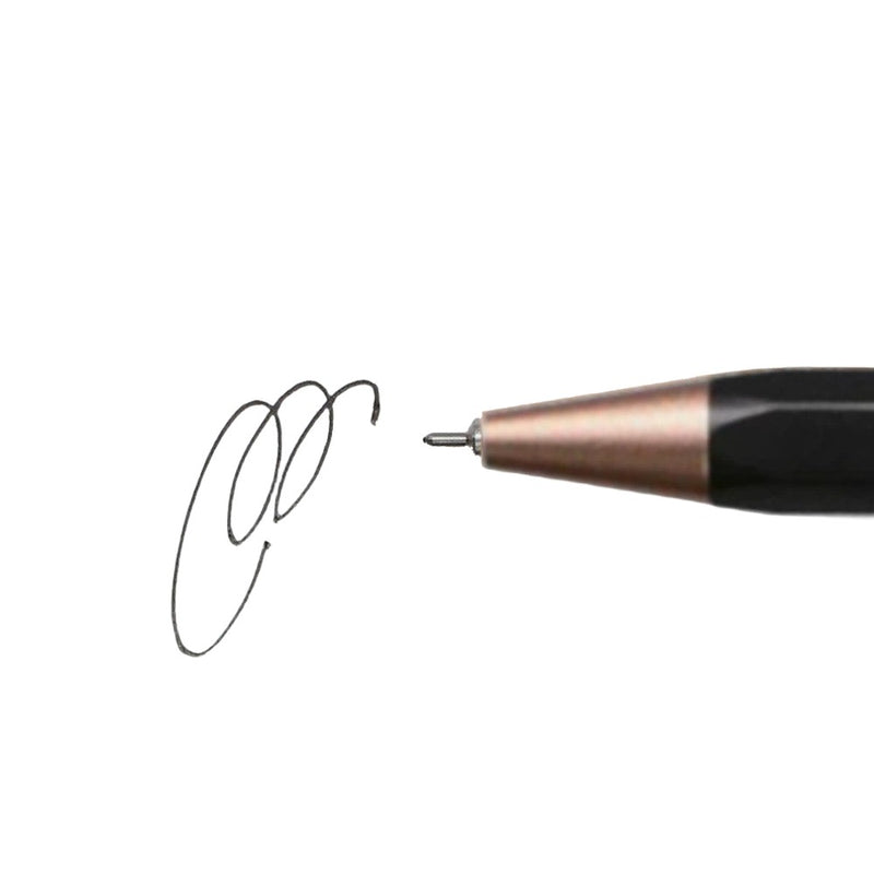Mark's Tokyo Edge Gel Brass Ballpoint Pen - tous les jours - Black