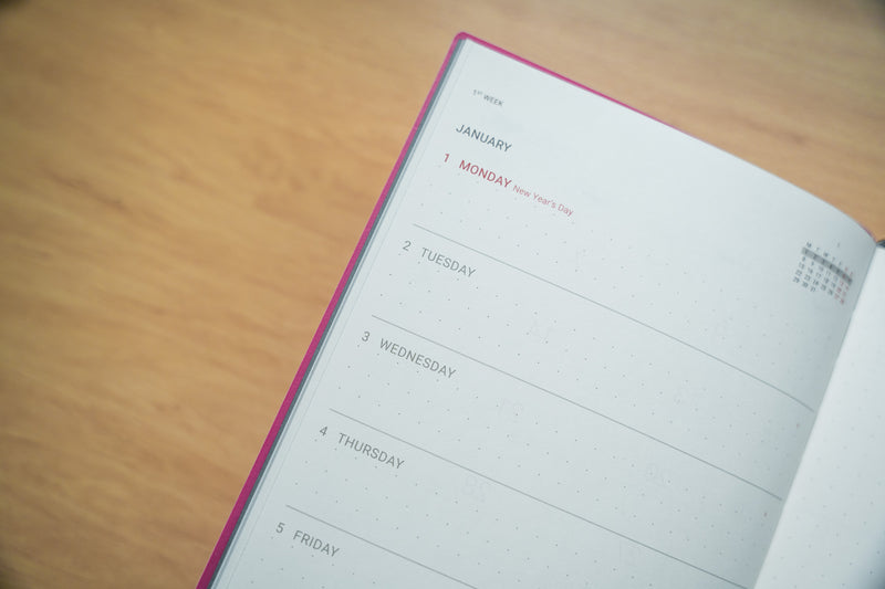 *Clearance* MEMMO365 Luxe 2026 Diary (A5) - Week to view - Mondrian