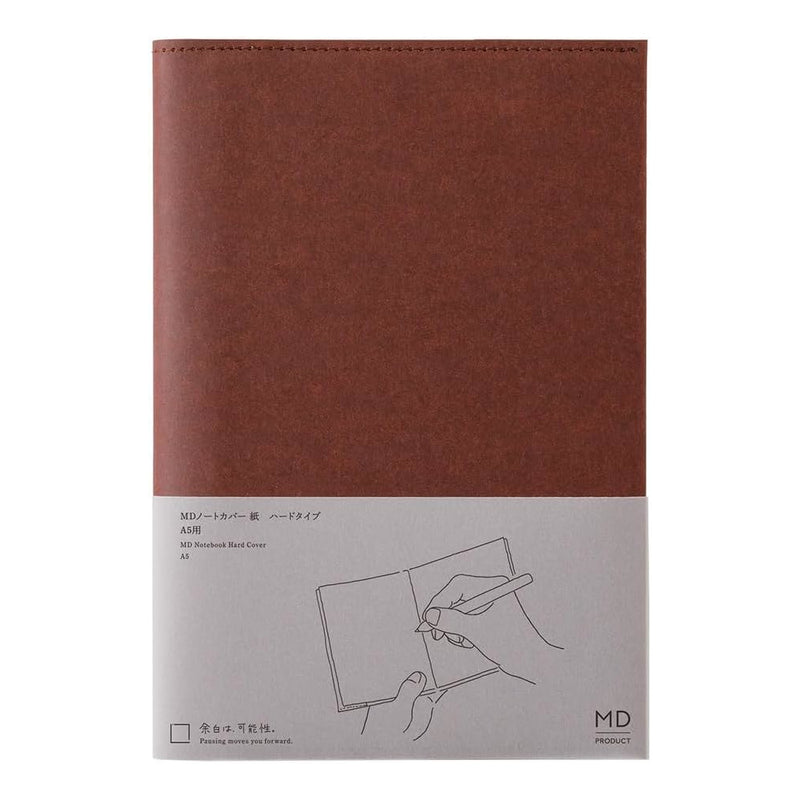 Midori MD Notebook A5 Paper Hard Cover - Brown