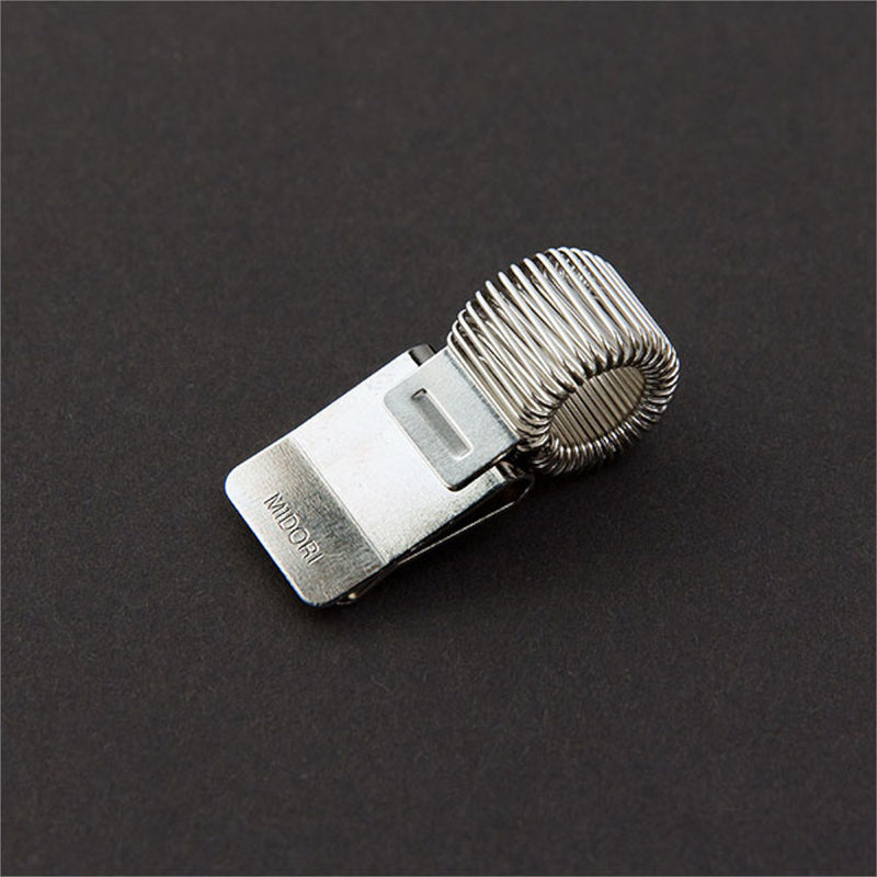 Midori Mini Clip Pen Holder - Silver