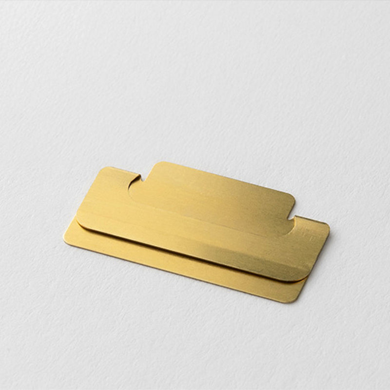 Midori Notebook Index Clips - Brass (Pack of 8)