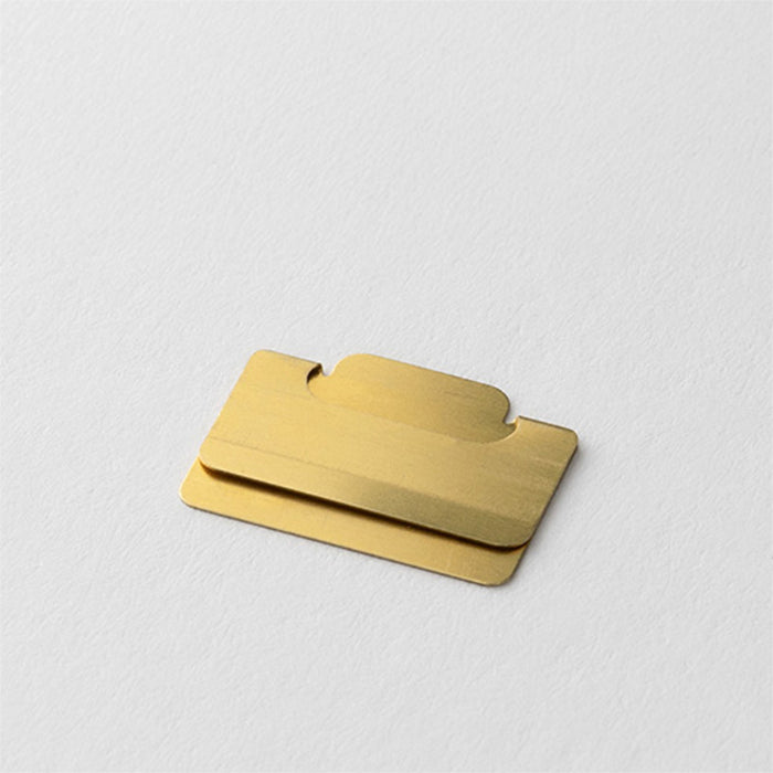 Midori Notebook Index Clips - Brass, Small (Pack of 8)