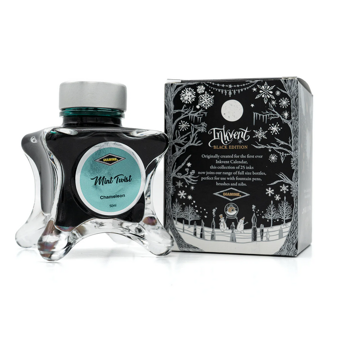 Diamine Black Edition Ink - Mint Twist Chameleon