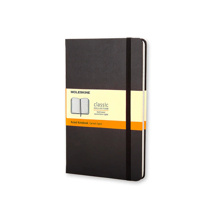 Moleskine Classic Large (A5) Hardcover Notebook - Black
