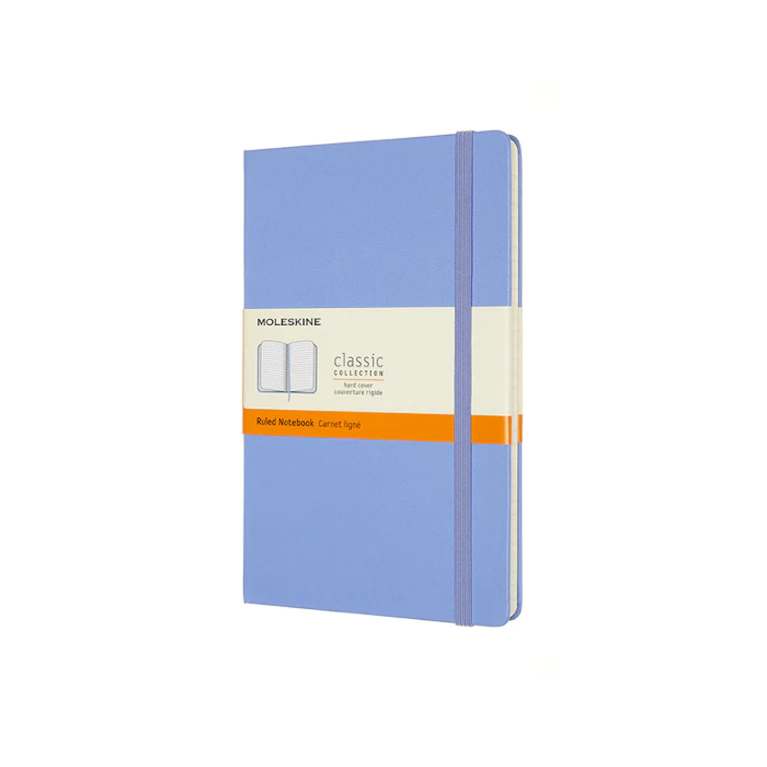 Moleskine Classic Large (A5) Hardcover Notebook - Hydrangea Blue
