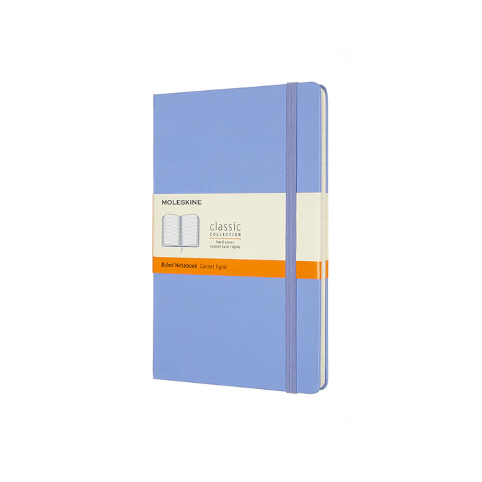 Moleskine Classic Large Hardcover Notebook - Hydrangea Blue