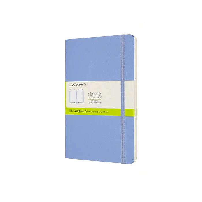 Moleskine Classic Large Softcover Notebook - Hydrangea Blue