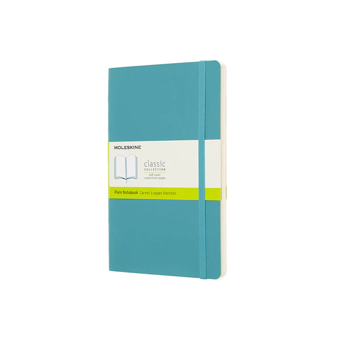 Moleskine Classic Large (A5) Softcover Notebook - Reef Blue