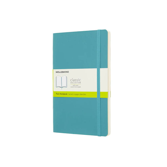 Moleskine Classic Large Softcover Notebook - Reef Blue