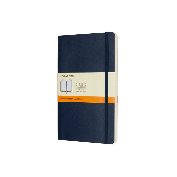 Moleskine Classic Large (A5) Softcover Notebook - Sapphire Blue