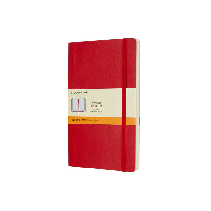 Moleskine Classic Large (A5) Softcover Notebook - Scarlet Red