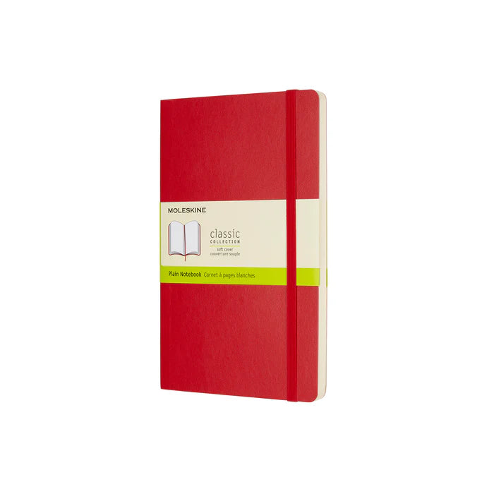 Moleskine Classic Large (A5) Softcover Notebook - Scarlet Red