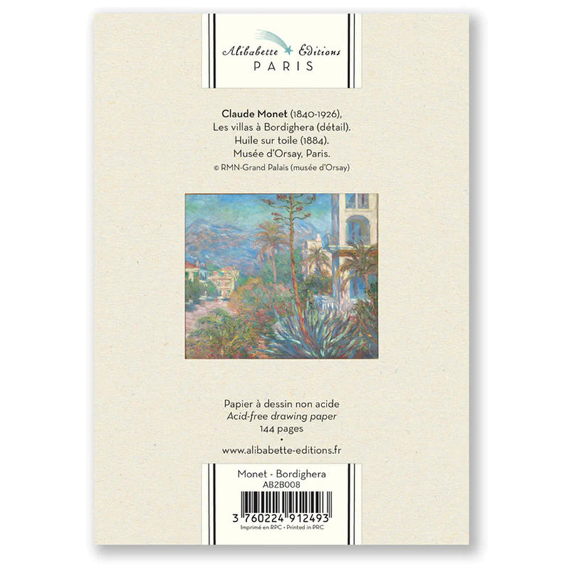 Alibabette Editions B6 Pocket Sketchbook - Monet Bordighera