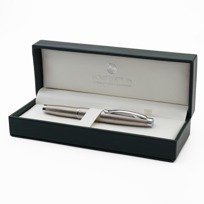 Monteverde Dakota Fountain Pen - Stainless Steel
