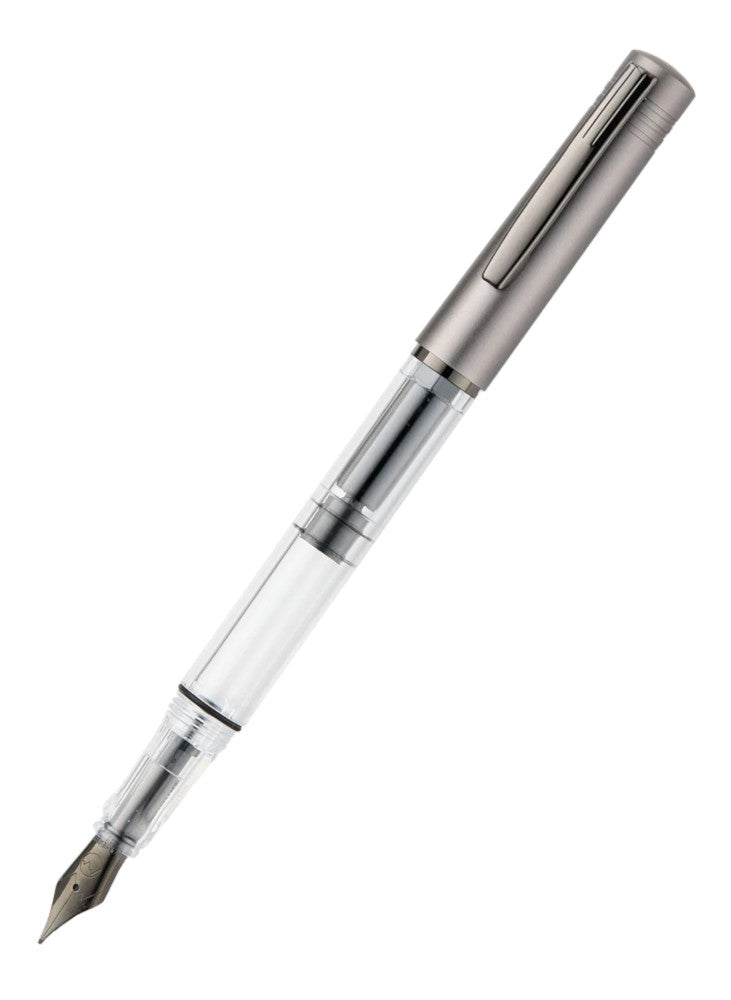 Monteverde MP1 Lock-It Piston Technology Fountain Pen - Coal Grey