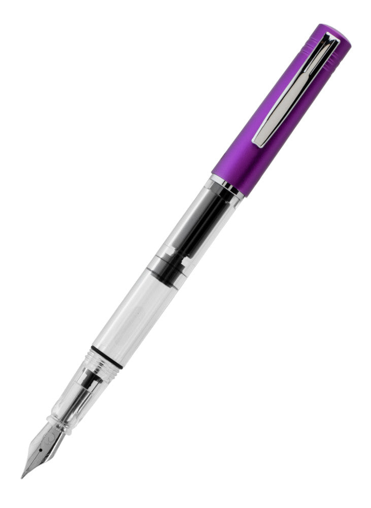 Monteverde MP1 Lock-It Piston Technology Fountain Pen - Purple Frost