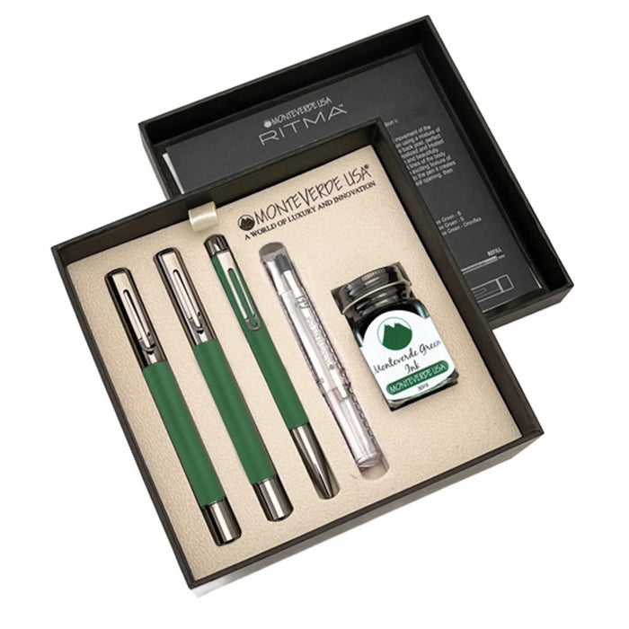 Monteverde Ritma Special Edition Pens and Ink Gift Set - Green