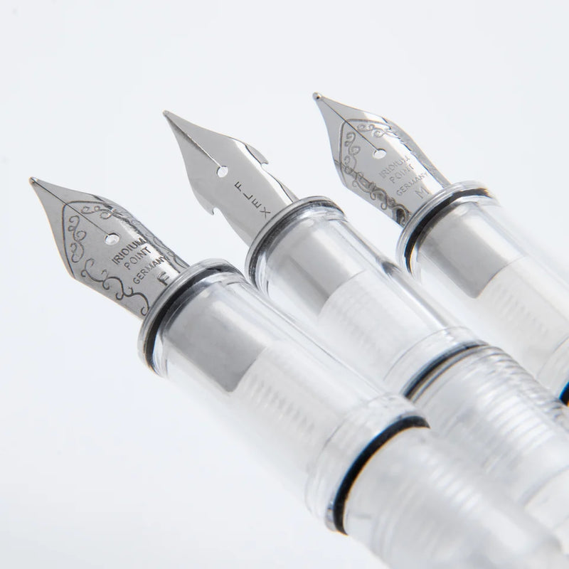 Monteverde Monza 3 Fountain Pen Set (Fine, Medium, Flex) – Clear