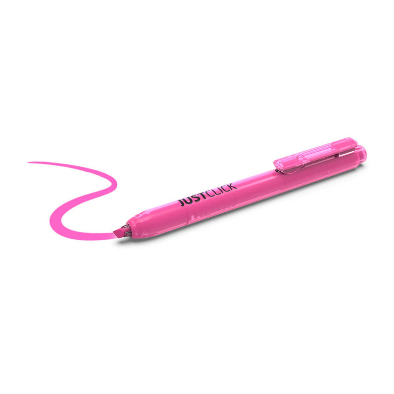 Morris JUSTCLICK Retractable MRH-105 Highlighter S – Pink