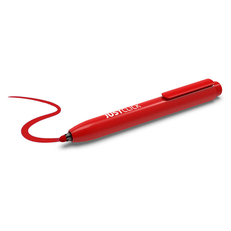 Morris JUSTCLICK Retractable Permanent Marker M – Red 1.5mm
