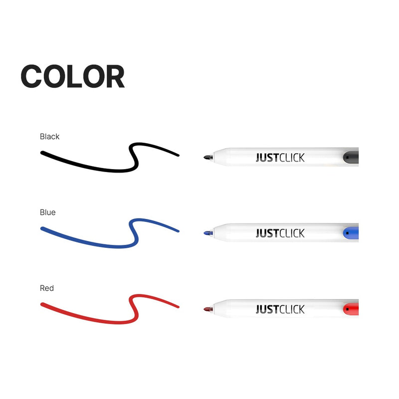 Morris JUSTCLICK Retractable Permanent Marker S – Black Fine 0.7mm