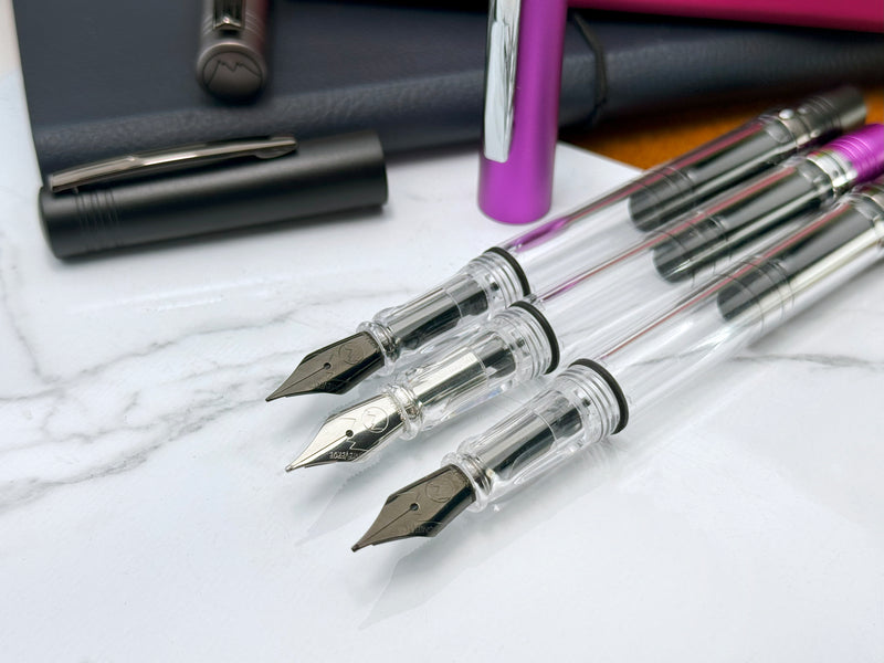 Monteverde MP1 Lock-It Piston Technology Fountain Pen - Purple Frost