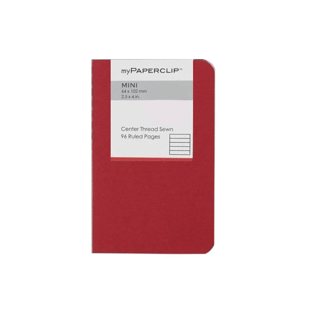 myPAPERCLIP Mini Notebook, Ruled (Pack of 2)