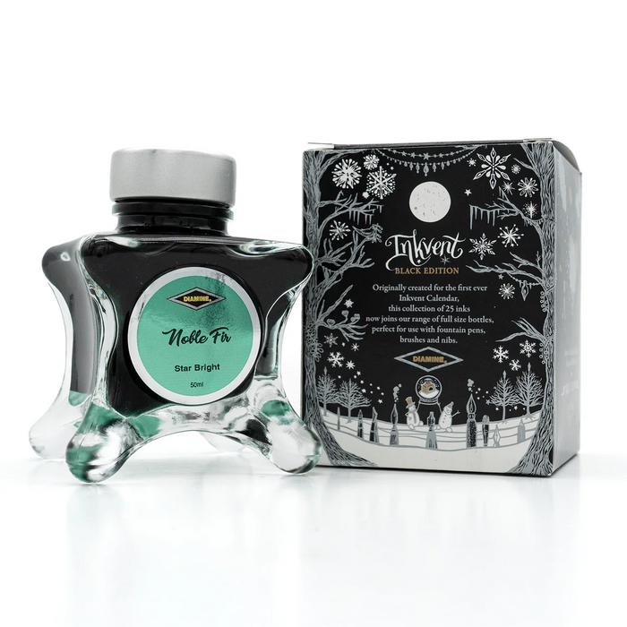 Diamine Black Edition Ink - Noble Fir Starbright