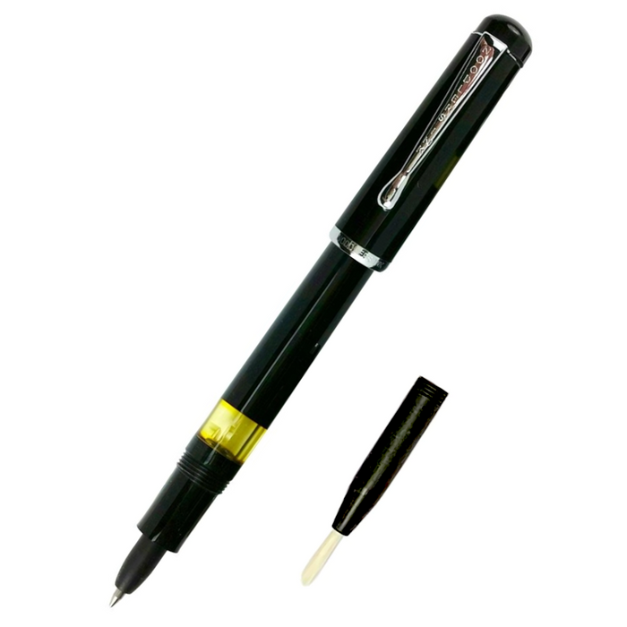 Noodler's Konrad (Piston Fill) Rollerball/Brush Pen - Black