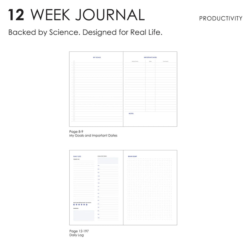myPAPERCLIP 12-Week Productivity Journal A5 Notebook