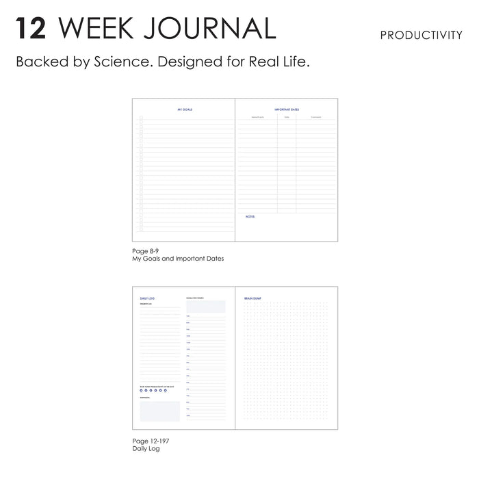myPAPERCLIP 12-Week Productivity Journal A5 Notebook