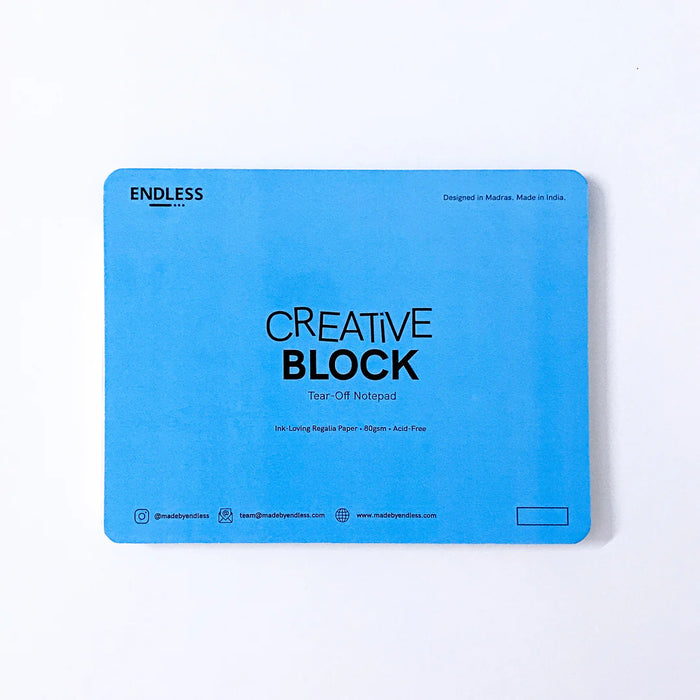 Endless Creative Block Tear-Off Notepads - 70 Sheets - A5