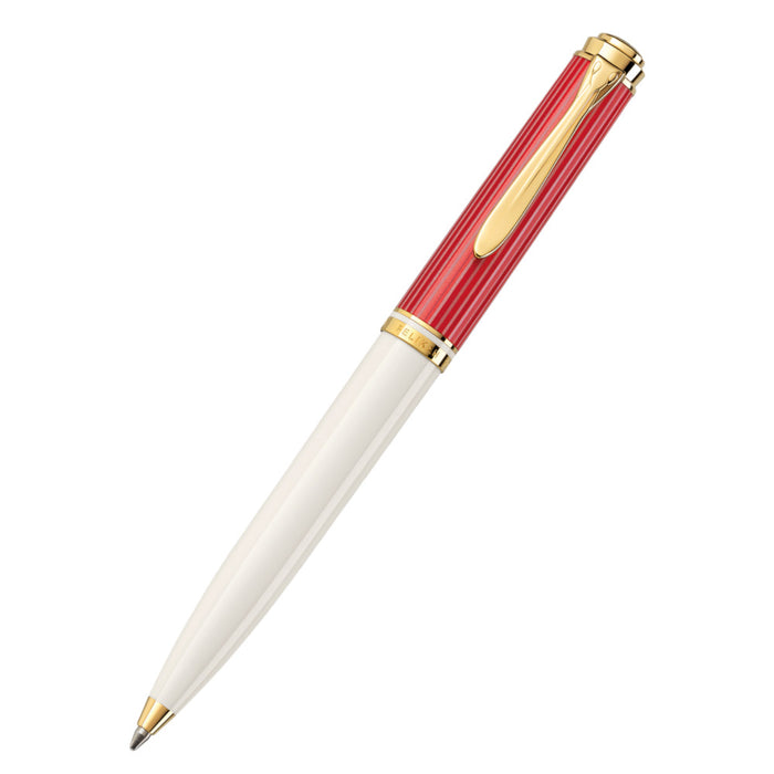 Pelikan K600 Ballpoint Pen - Souveran Red-White - Special Edition