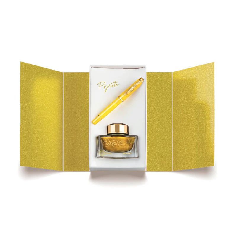 Pelikan M200 Special Edition Fountain Pen & Ink Gift Set - Pyrite