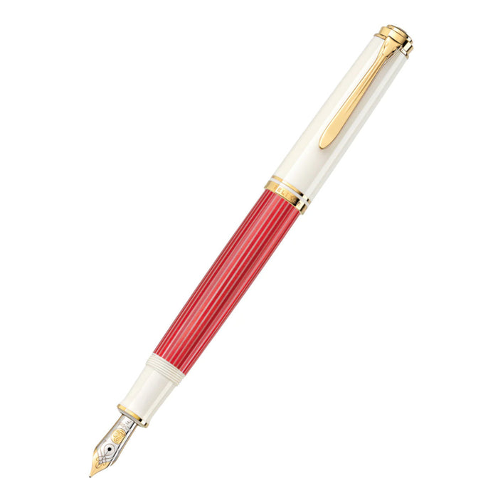 Pelikan M600 Fountain Pen - Souveran Red-White - Special Edition
