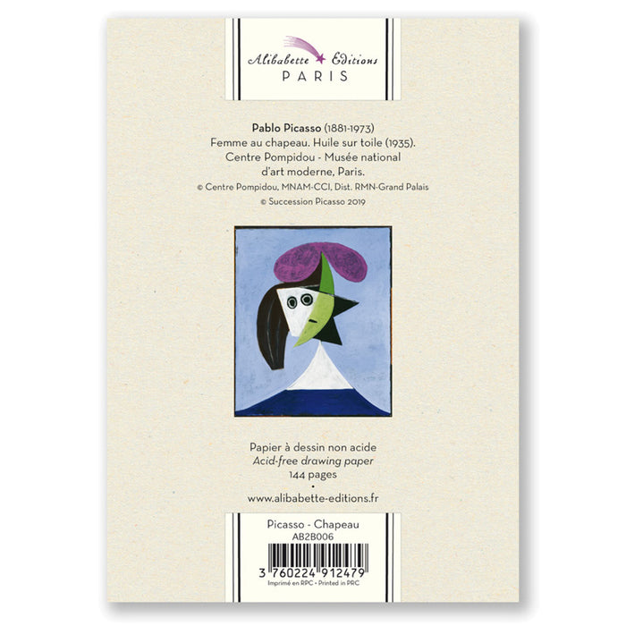 Alibabette Editions B6 Pocket Sketchbook - Picasso Chapeau