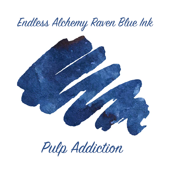 Endless Alchemy Fountain Pen Ink - Raven Blue 2ml Ink Sample