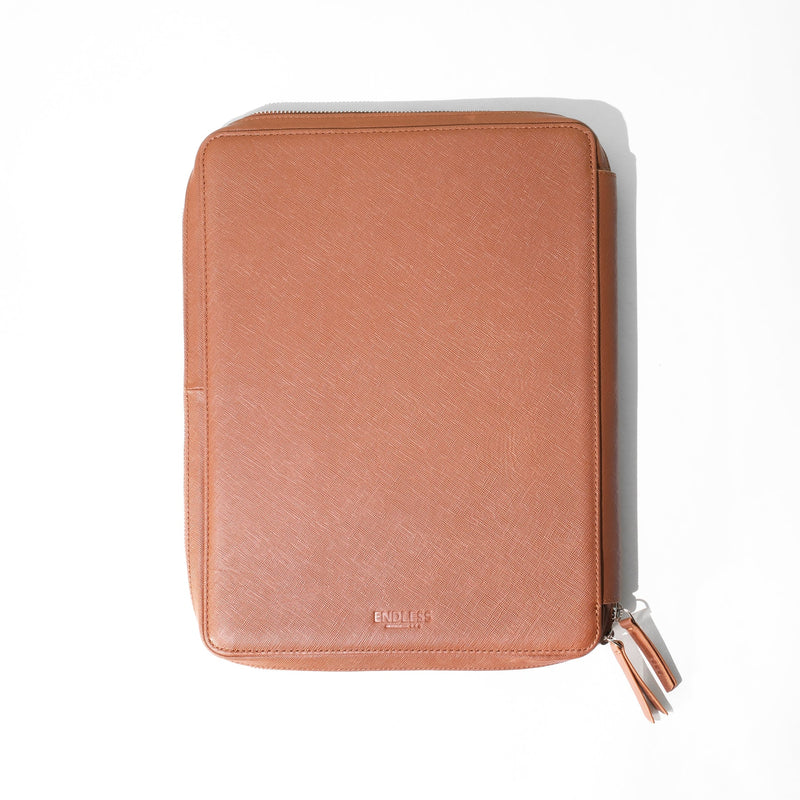 Endless A4 Folio - Brown (New Saffiano Leather)