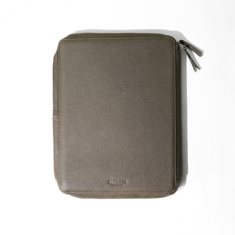 Endless A4 Folio - Green (New Saffiano Leather)
