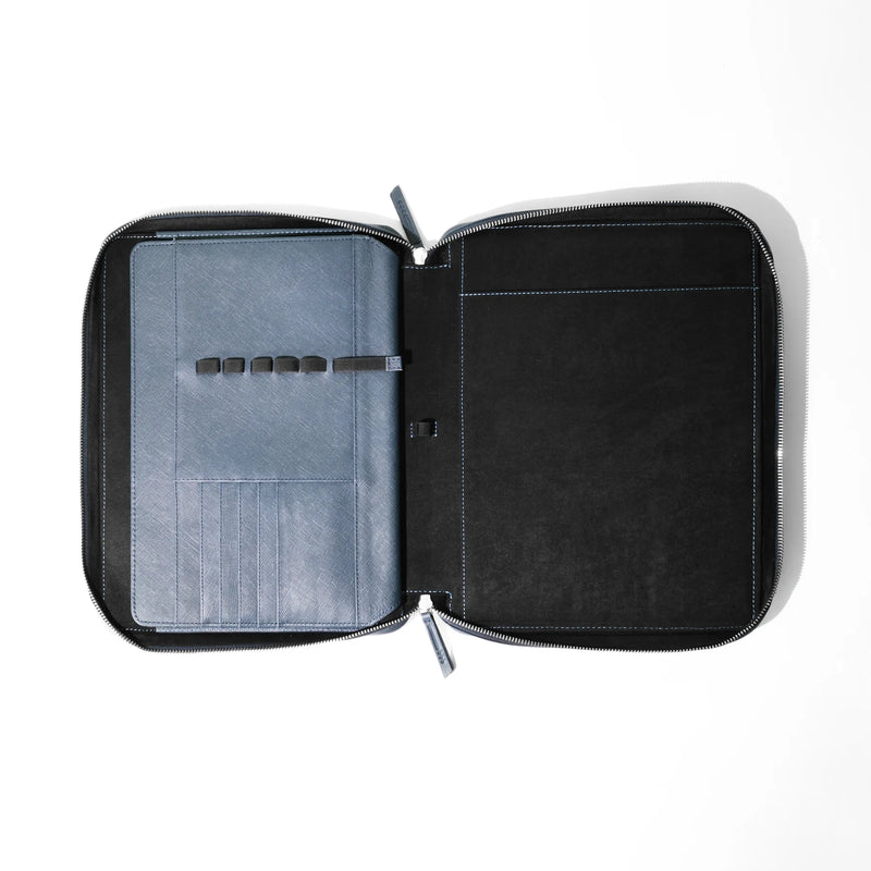 Endless A4 Folio - Blue (New Saffiano Leather)