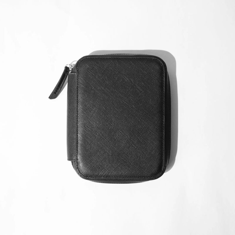 Endless Companion Adjustable Pen Pouch Black - 10 Pens (New Saffiano Leather)
