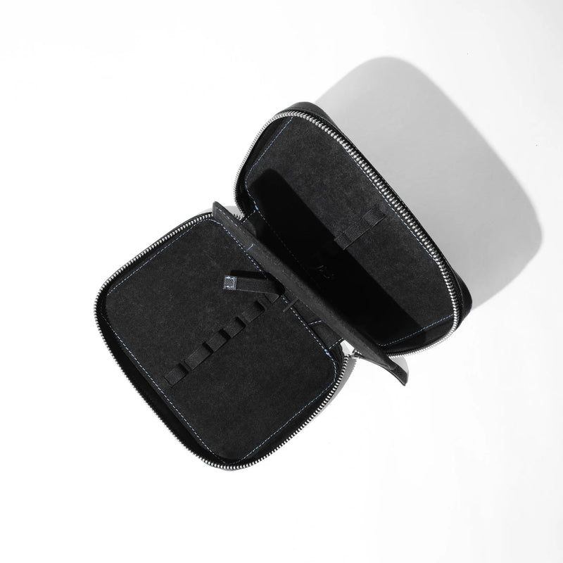 Endless Companion Adjustable Pen Pouch Black - 10 Pens (New Saffiano Leather)