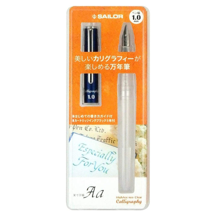 Sailor HighAce Neo Clear Calligraphy Fountain Pen – 1.0mm