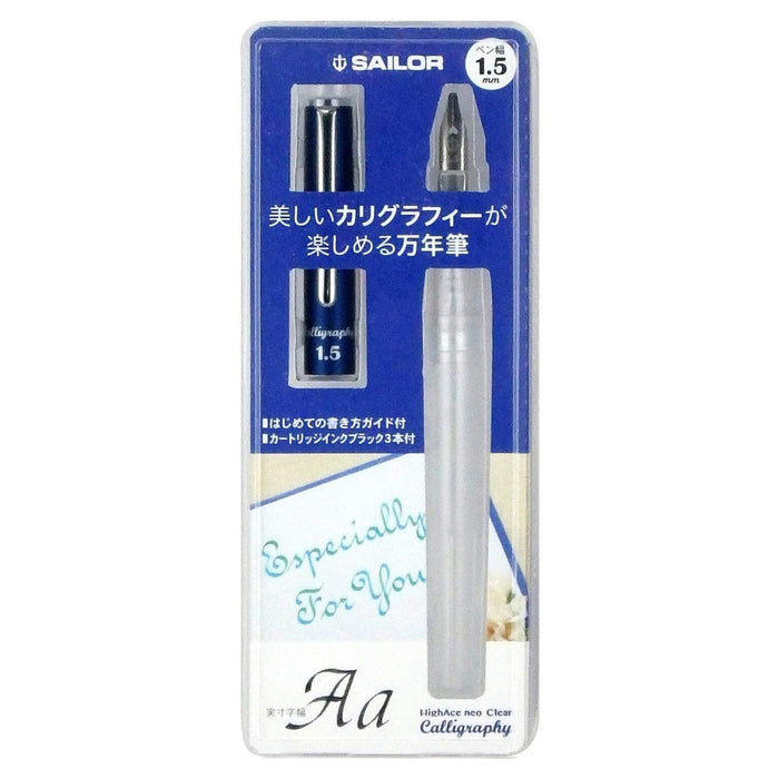 Sailor HighAce Neo Clear Calligraphy Fountain Pen – 1.5mm