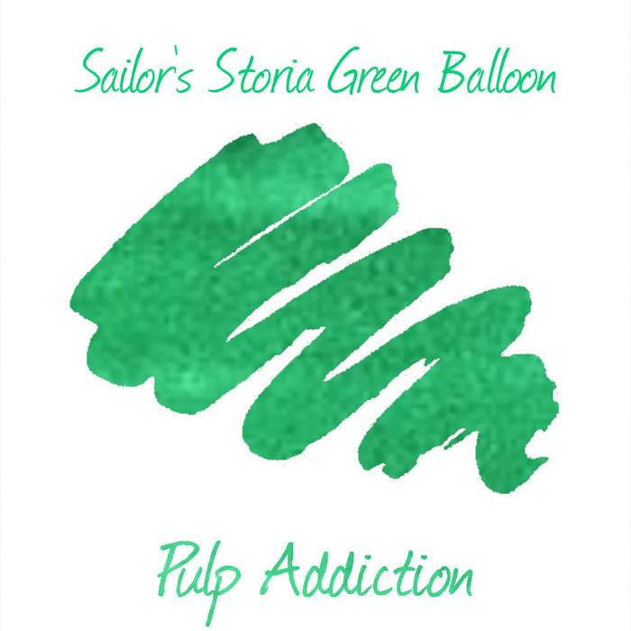 Sailor Storia Ink - Green Balloon 2ml Sample