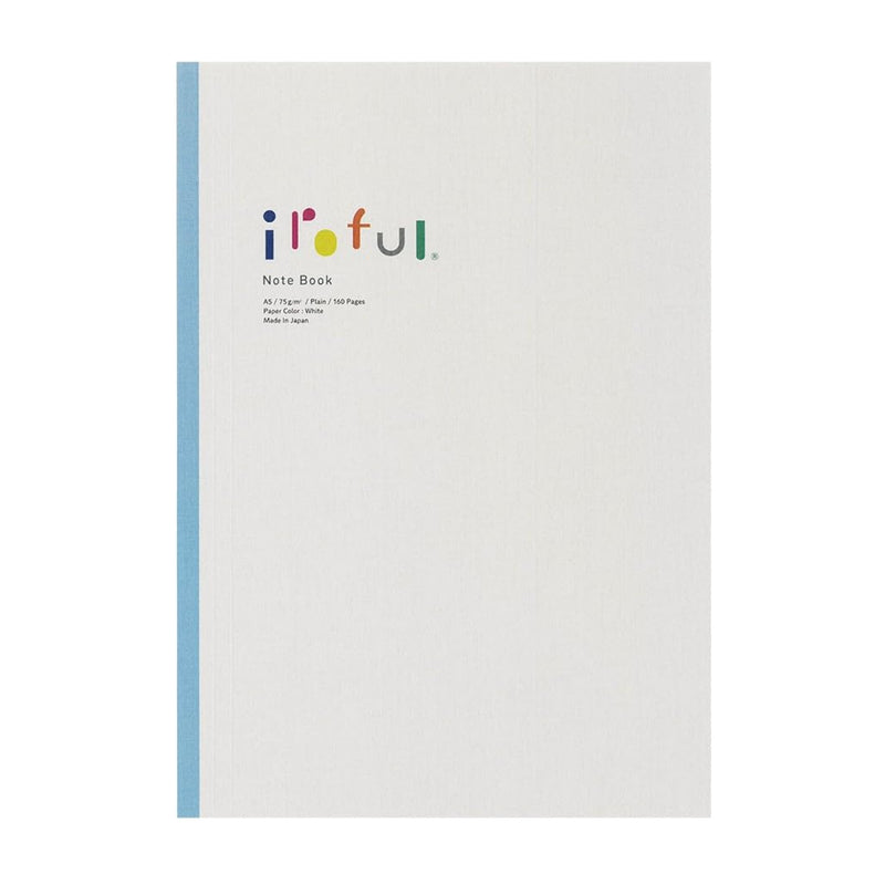 Sakae TP Iroful Softcover Notebook, A5, White, 160pages, 75gsm, Plain