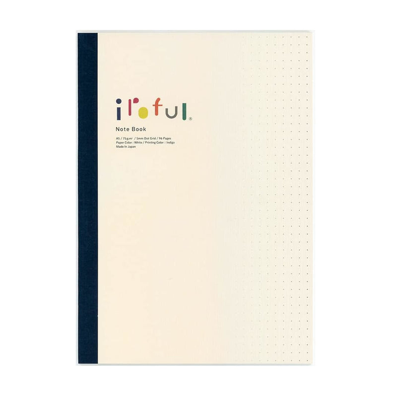 Sakae TP Iroful Softcover Notebook, A5, White, 96pages, 75gsm, Dotted