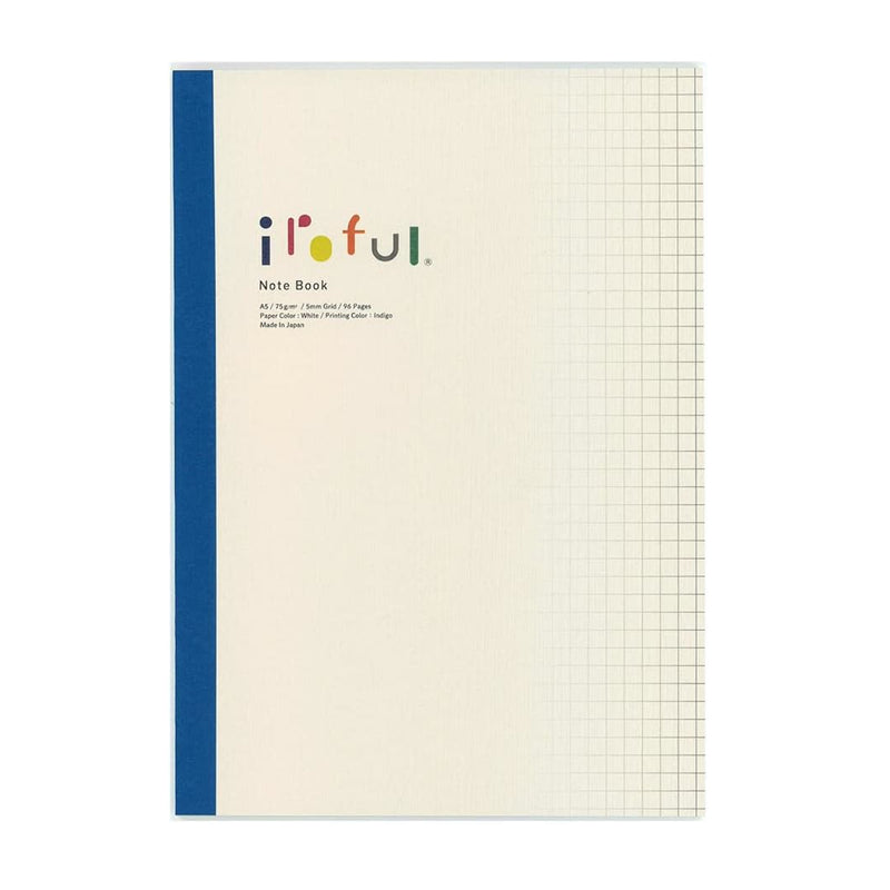 Sakae TP Iroful Softcover Notebook, A5, White, 96pages, 75gsm, Squared